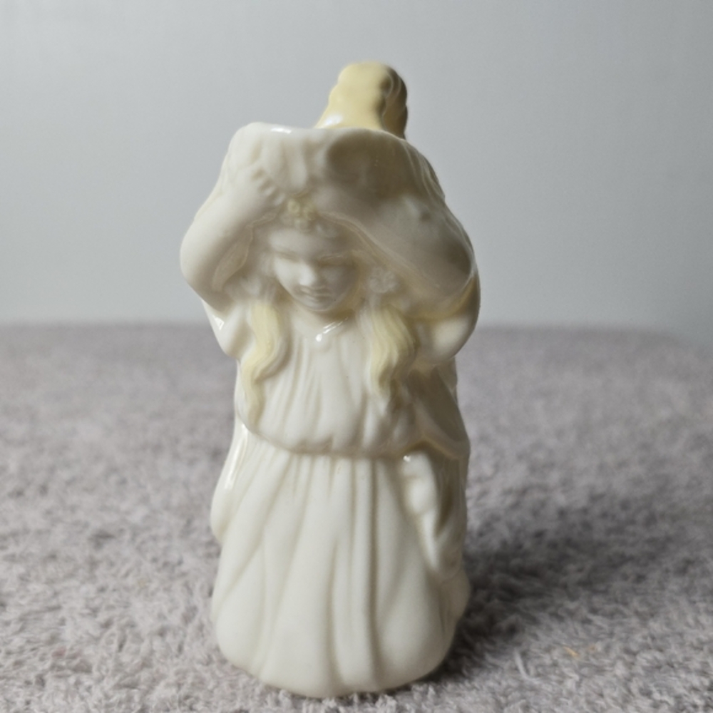 Belleek Undine Girl Creamer- Made In Country Fermanagh Ireland Vintage